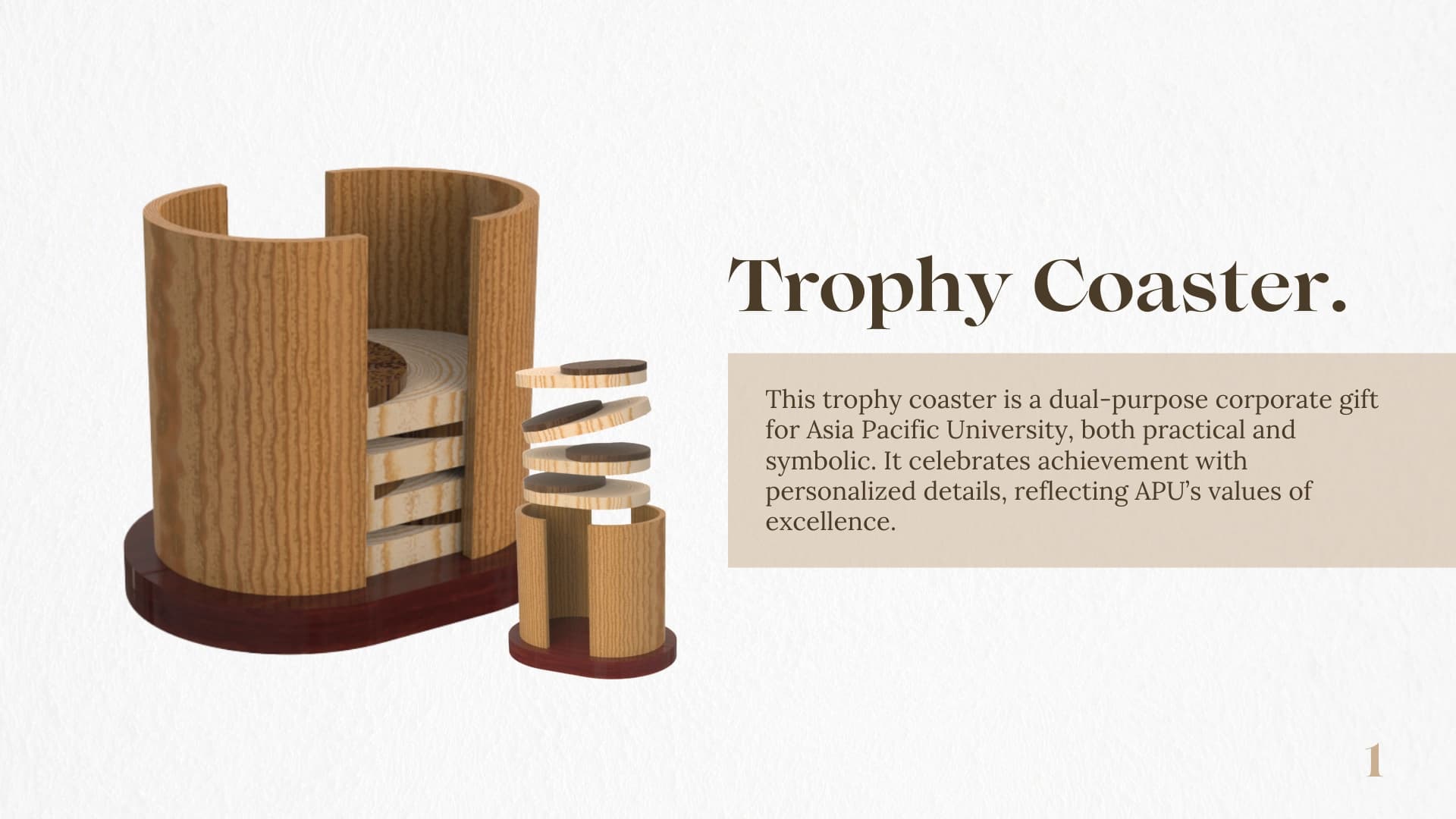 Trophy Coaster — slide 1